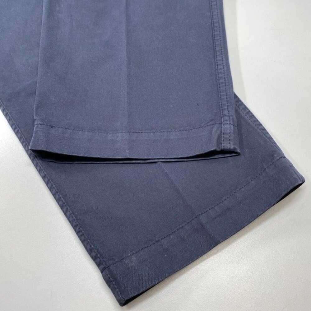 NEW KNICKERBOCKER  Single Pleat Trousers Navy Blue Size 36 | Relaxed Tapered - Picture 8 of 8